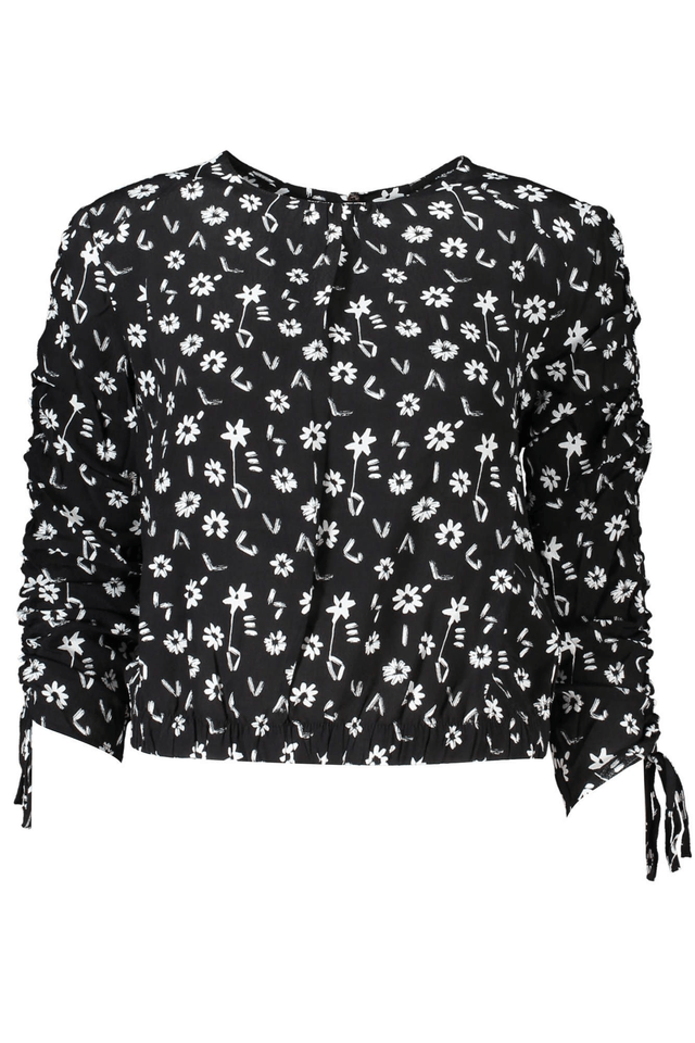 3145DESIGUAL CAMICIA MANICHE LUNGHE DONNA NERO