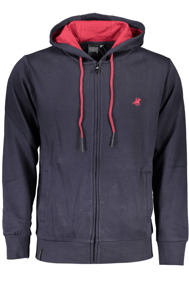 2392U.S. GRAND POLO FELPA CON ZIP UOMO BLU