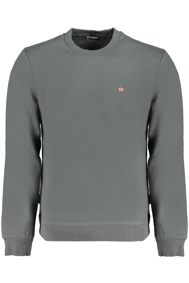9922NAPAPIJRI FELPA SENZA ZIP UOMO VERDE