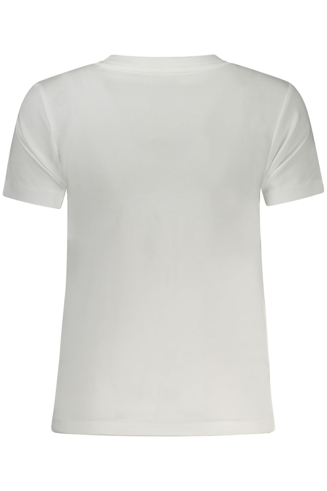 10620GUESS JEANS T-SHIRT MANICHE CORTE DONNA BIANCO