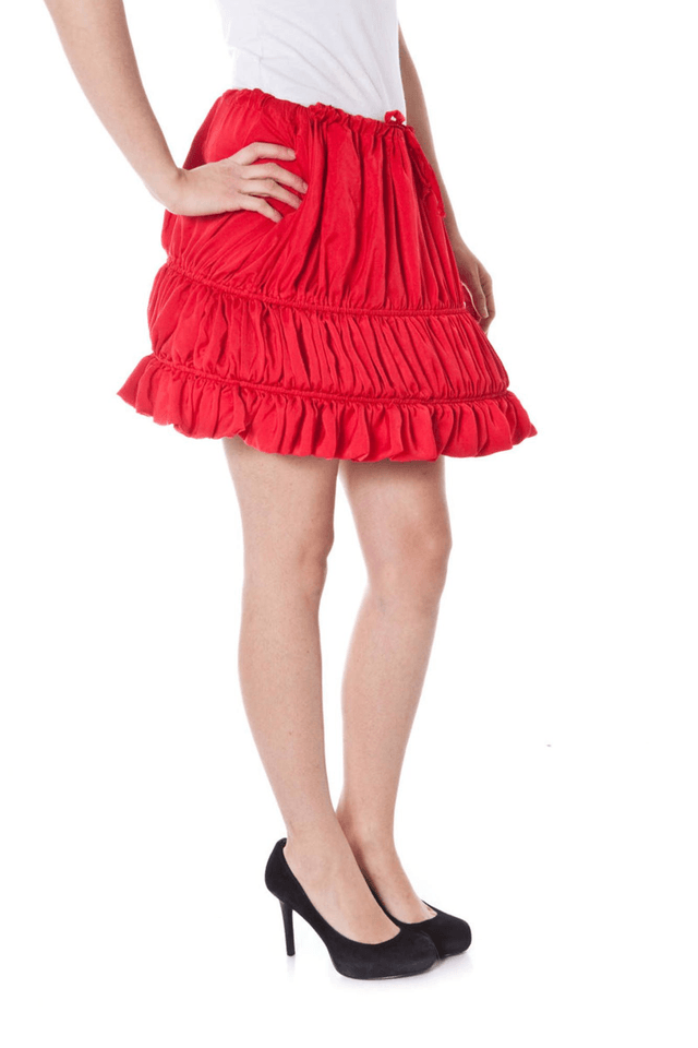 907DENNY ROSE GONNA CORTA DONNA ROSSO