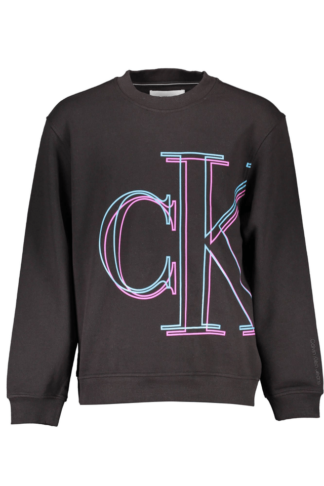 1846CALVIN KLEIN FELPA SENZA ZIP UOMO NERO
