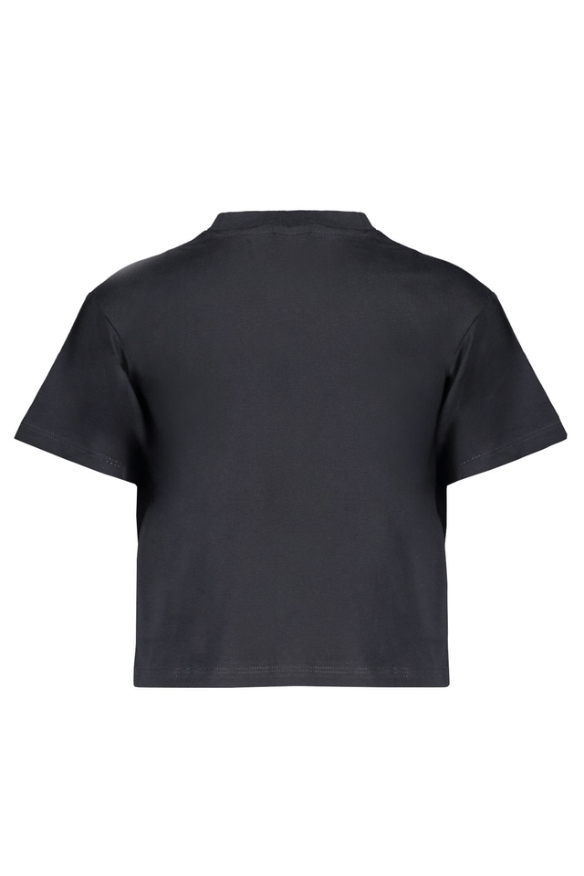 8108GUESS JEANS T-SHIRT MANICHE CORTE BAMBINA NERO