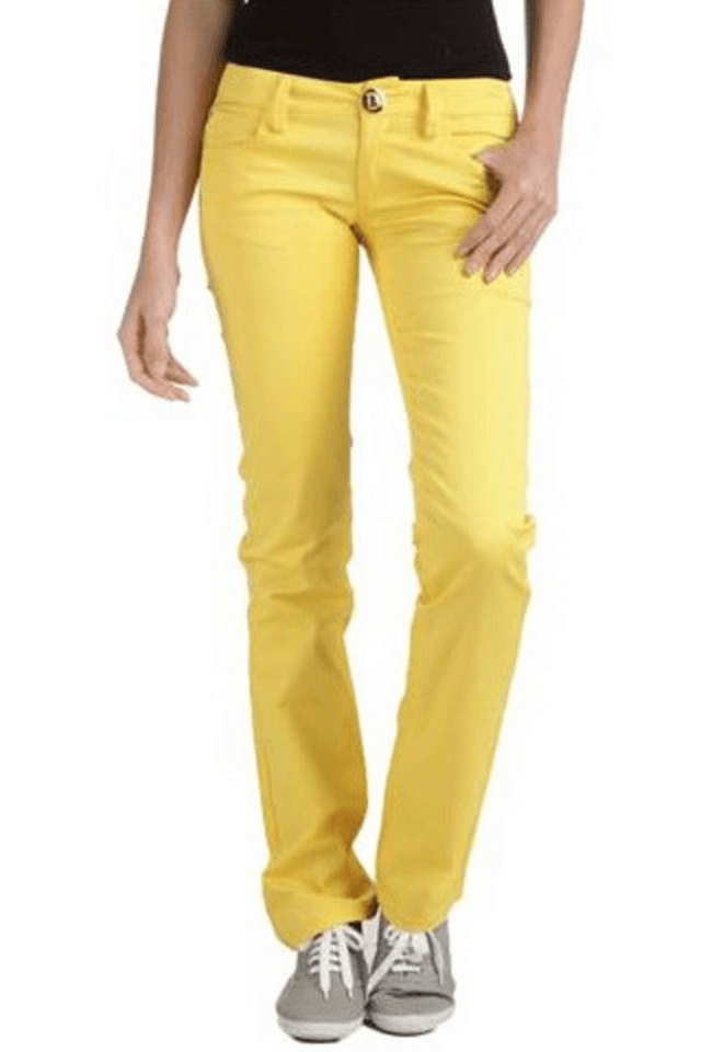 414PHARD PANTALONE DONNA GIALLO