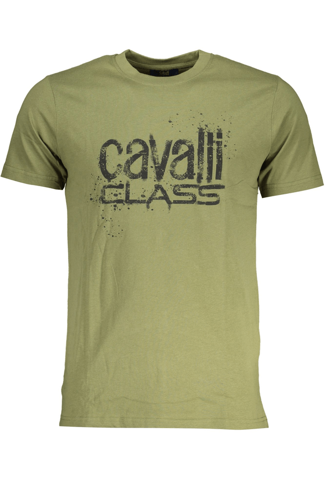 7723CAVALLI CLASS T-SHIRT MANICHE CORTE UOMO VERDE