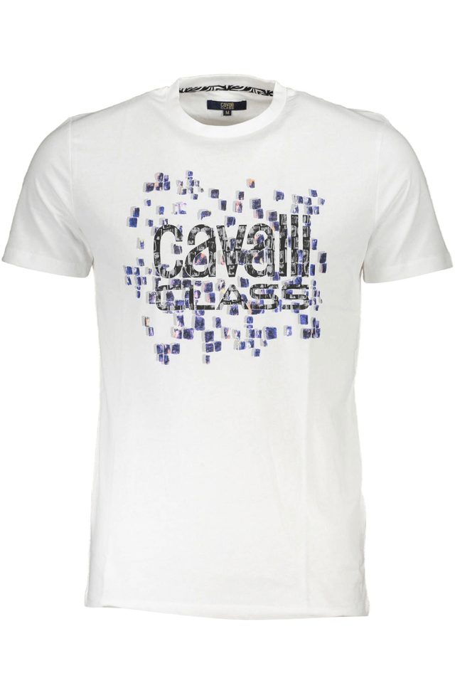 6440CAVALLI CLASS T-SHIRT MANICHE CORTE UOMO BIANCO