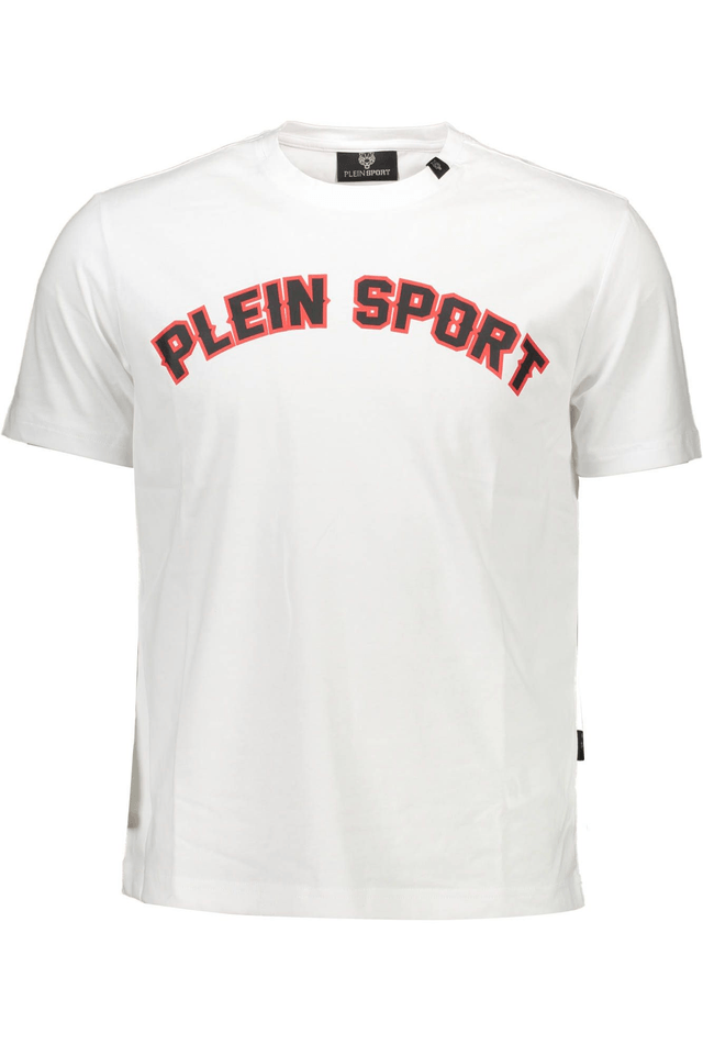 1238PLEIN SPORT T-SHIRT MANICHE CORTE UOMO BIANCO