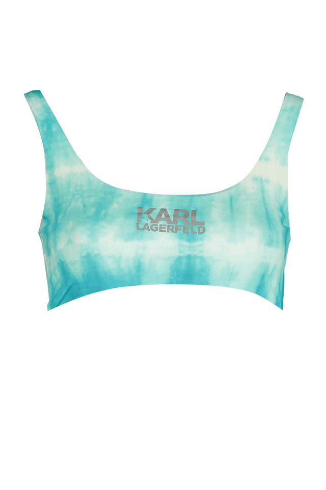 2924KARL LAGERFELD BEACHWEAR COSTUME PARTE SOPRA DONNA AZZURRO