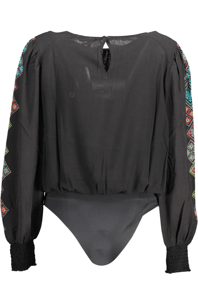 1515DESIGUAL BODY MANICHE LUNGHE DONNA NERO