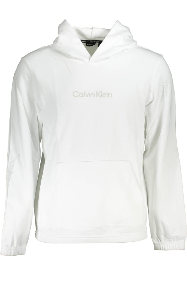 3190CALVIN KLEIN FELPA SENZA ZIP UOMO BIANCO