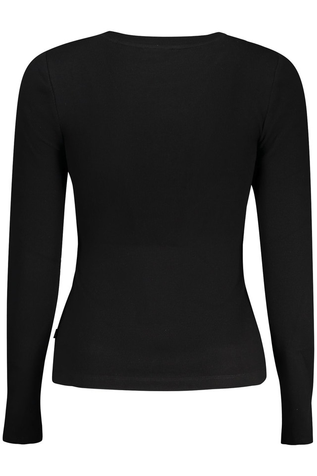 10642GUESS JEANS T-SHIRT MANICHE LUNGHE DONNA NERO