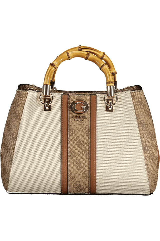 9674GUESS JEANS BORSA DONNA BEIGE