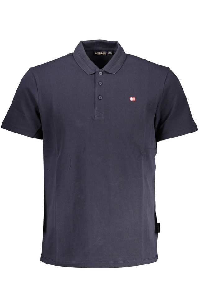 3429NAPAPIJRI POLO MANICHE CORTE UOMO BLU