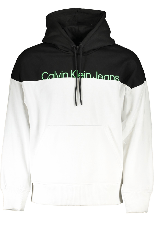 5492CALVIN KLEIN FELPA SENZA ZIP UOMO BIANCO