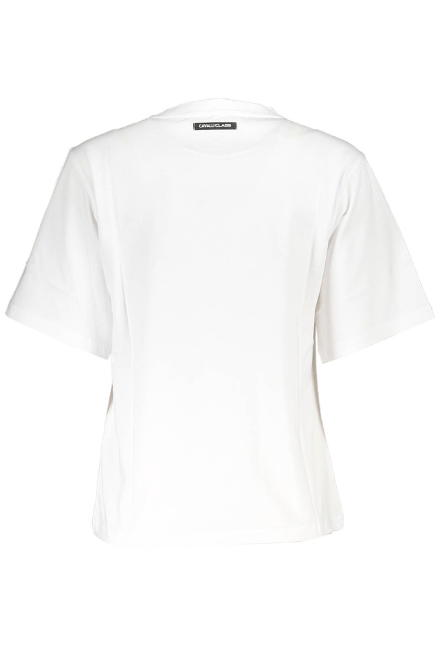 4094CAVALLI CLASS T-SHIRT MANICHE CORTE DONNA BIANCO