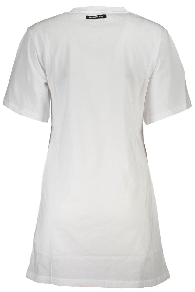 4088CAVALLI CLASS T-SHIRT MANICHE CORTE DONNA BIANCO