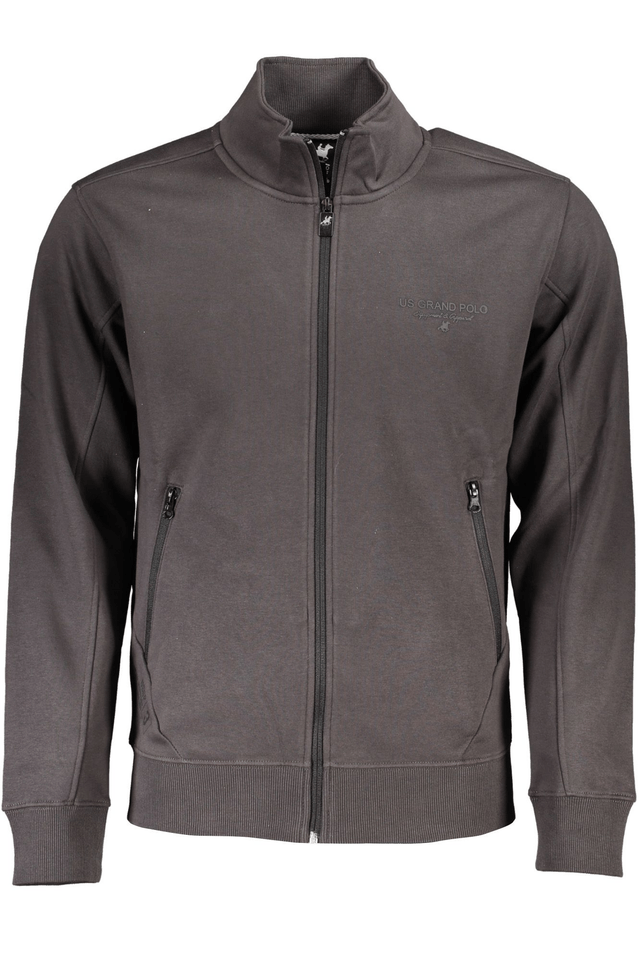 4816U.S. GRAND POLO FELPA CON ZIP UOMO GRIGIO