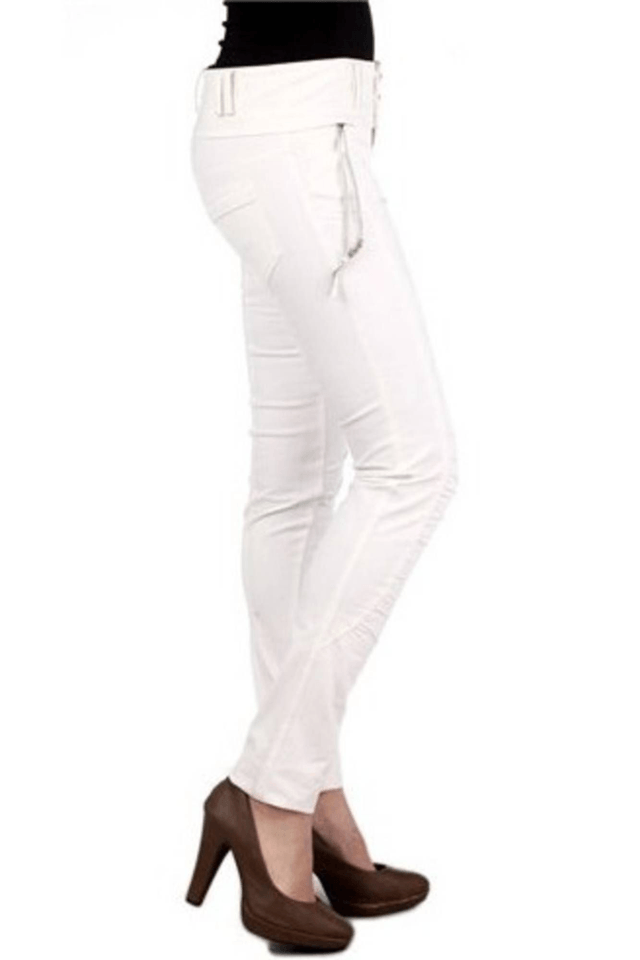 908PHARD PANTALONE DONNA BIANCO