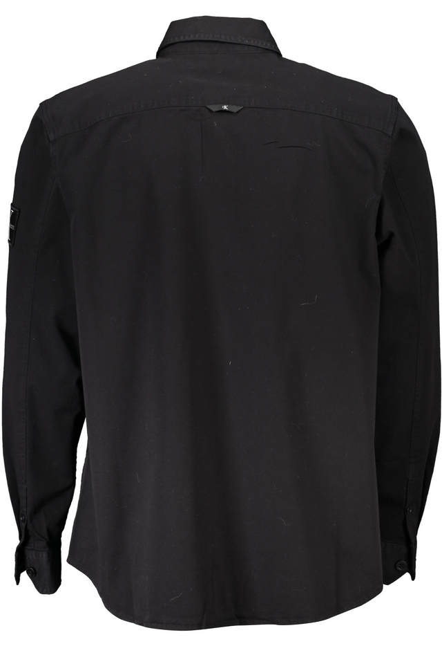 5705CALVIN KLEIN CAMICIA MANICHE LUNGHE UOMO NERO