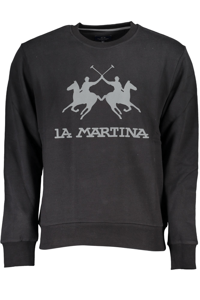 4901LA MARTINA FELPA SENZA ZIP UOMO NERO
