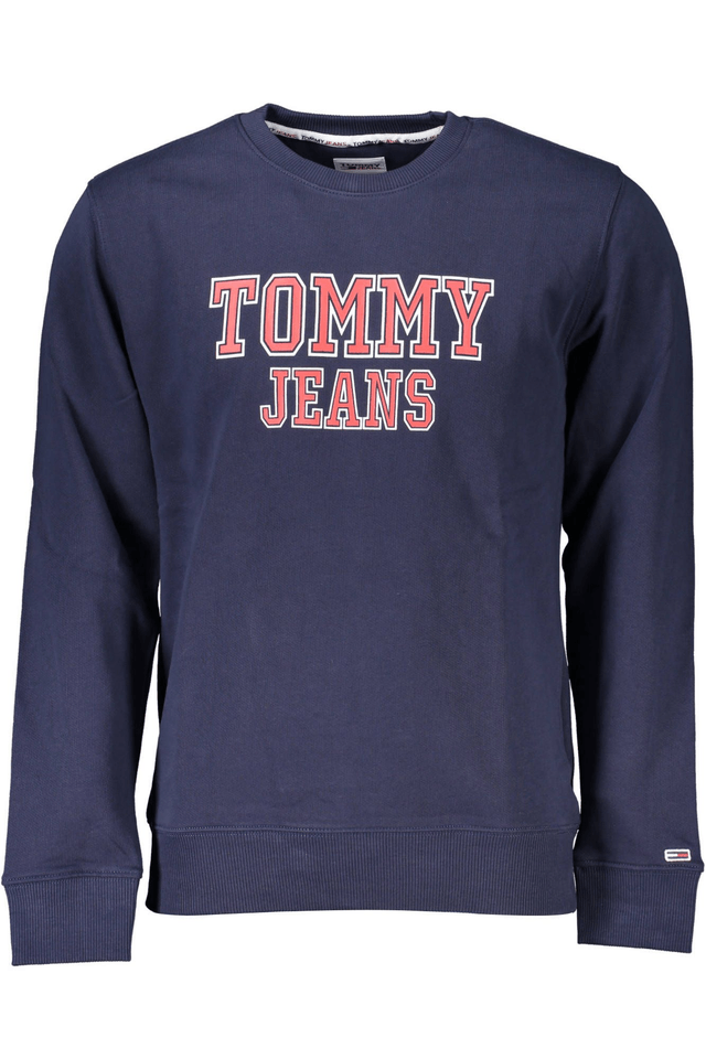 3909TOMMY HILFIGER FELPA SENZA ZIP UOMO BLU
