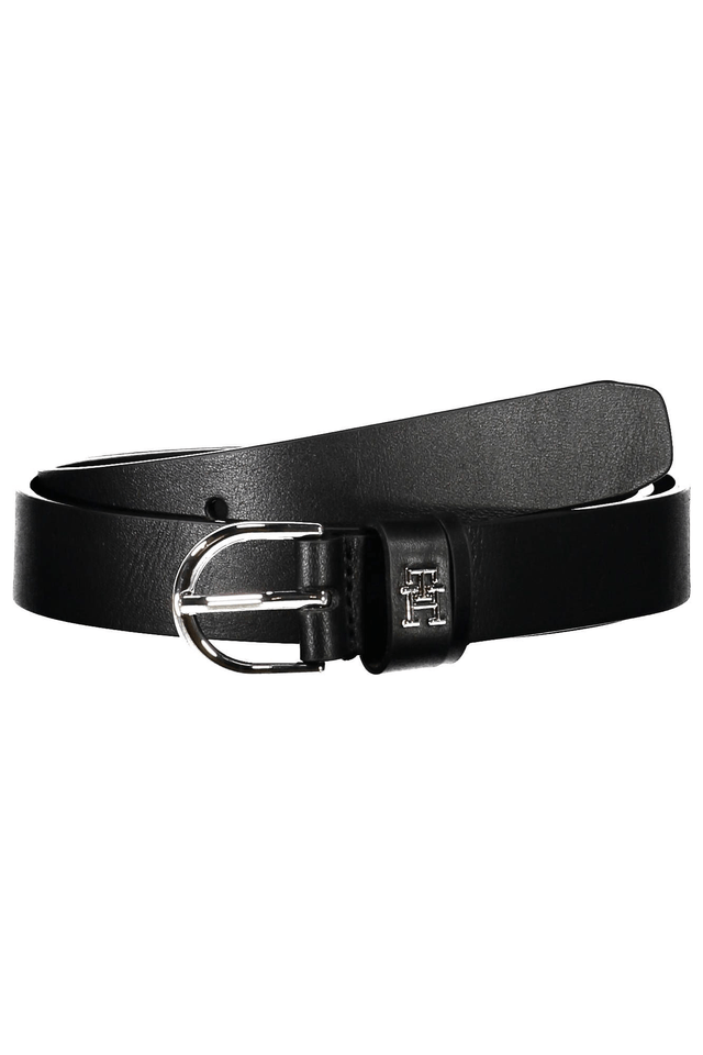 3760TOMMY HILFIGER CINTURA IN PELLE DONNA NERO