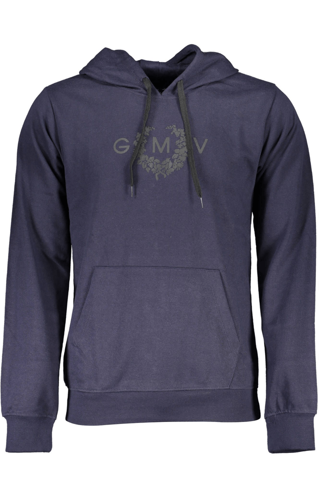 4013GIAN MARCO VENTURI FELPA SENZA ZIP UOMO BLU