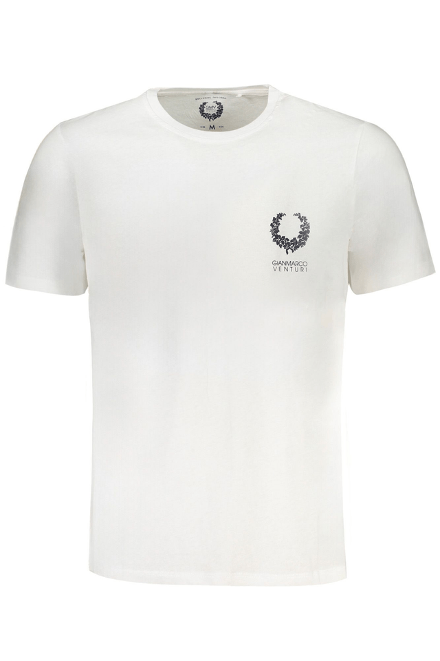 9612GIAN MARCO VENTURI T-SHIRT MANICHE CORTE UOMO BIANCO