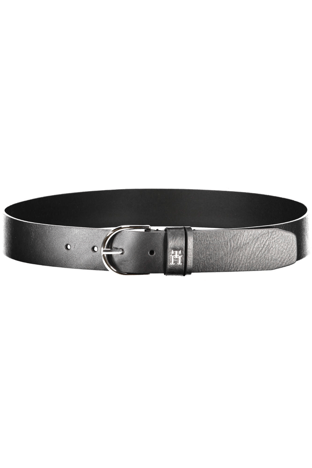 6432TOMMY HILFIGER CINTURA IN PELLE DONNA NERO