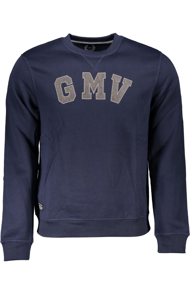 6189GIAN MARCO VENTURI FELPA SENZA ZIP UOMO BLU