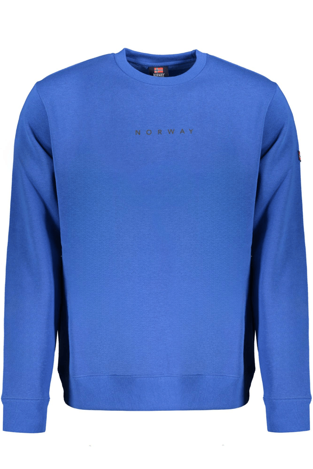 10126NORWAY 1963 FELPA SENZA ZIP UOMO BLU