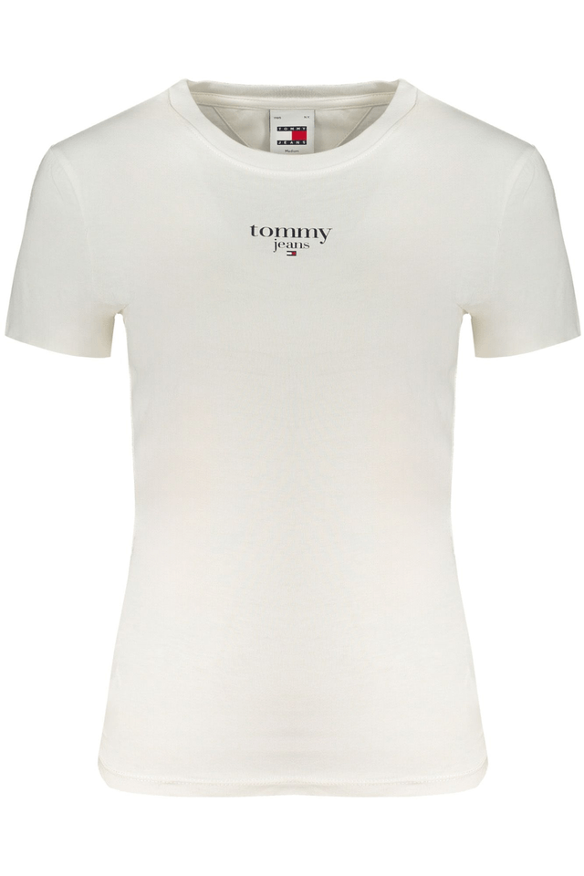 9744TOMMY HILFIGER T-SHIRT MANICHE CORTE DONNA BIANCO