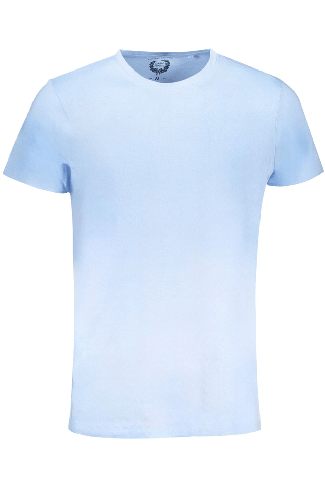 9559GIAN MARCO VENTURI T-SHIRT MANICHE CORTE UOMO AZZURRO