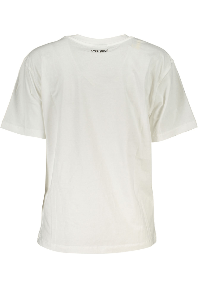 8197DESIGUAL T-SHIRT MANICHE CORTE DONNA BIANCO