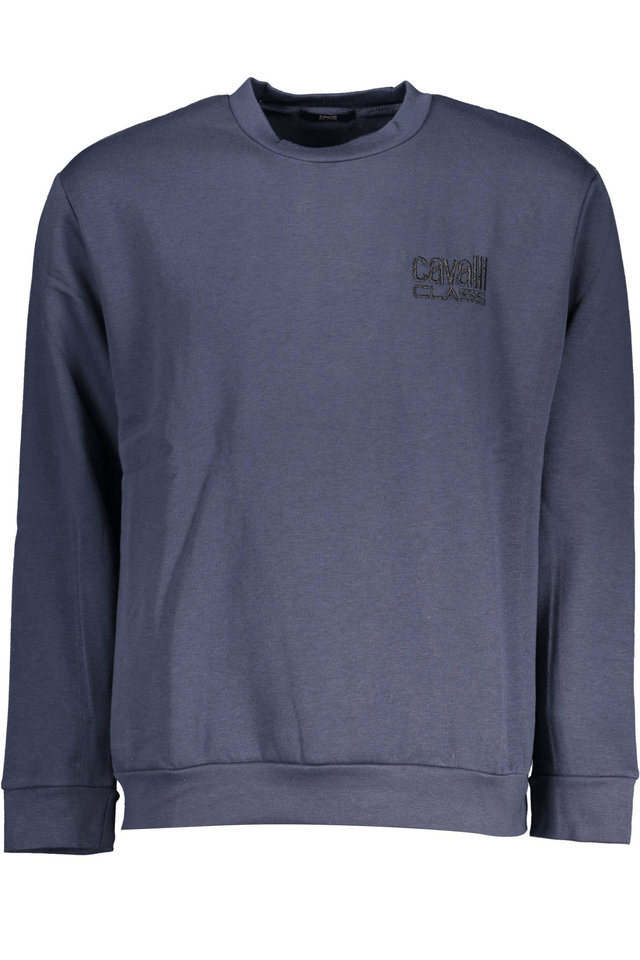 7748CAVALLI CLASS FELPA SENZA ZIP UOMO BLU
