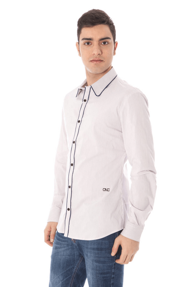 879COSTUME NATIONAL CAMICIA MANICHE LUNGHE UOMO ROSA