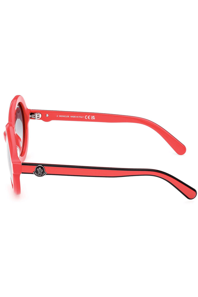4349MONCLER OCCHIALE DA SOLE DONNA ROSSO