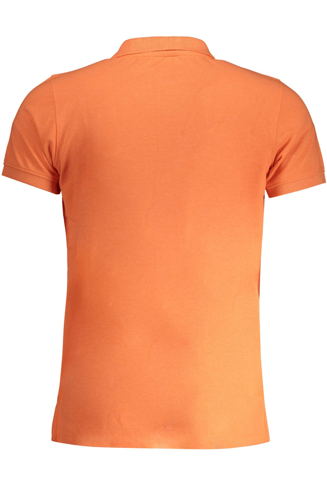 8966NORWAY 1963 POLO MANICHE CORTE UOMO ARANCIO