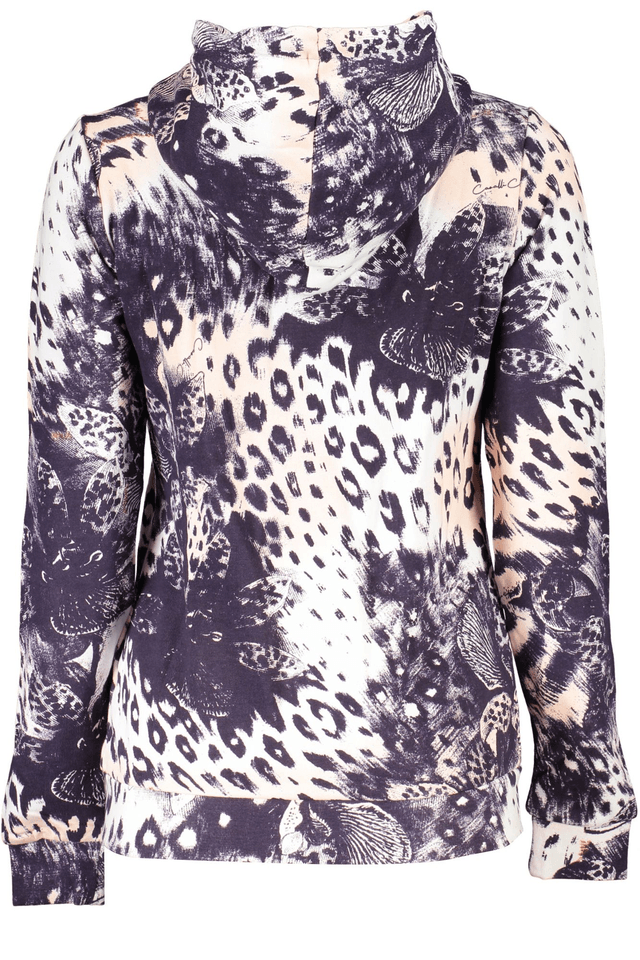 6750CAVALLI CLASS FELPA CON ZIP DONNA ROSA