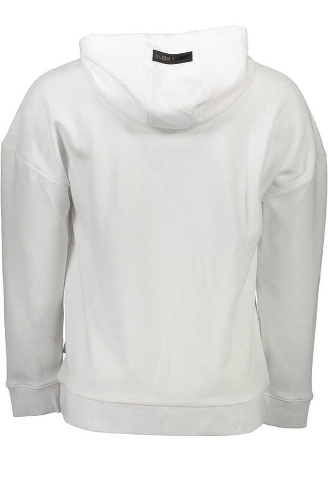 1230PLEIN SPORT FELPA SENZA ZIP UOMO BIANCO