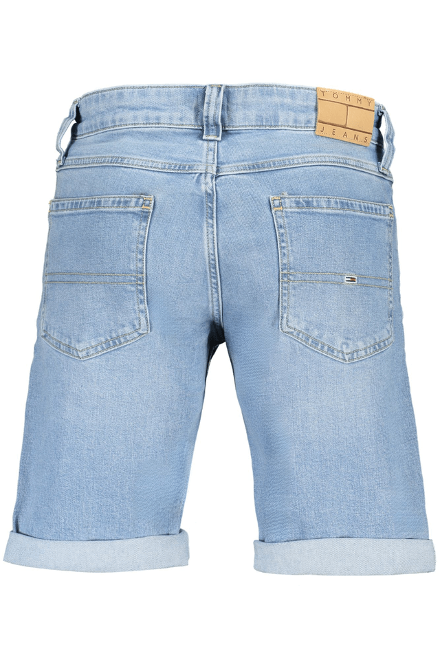 9128TOMMY HILFIGER JEANS SHORT UOMO AZZURRO