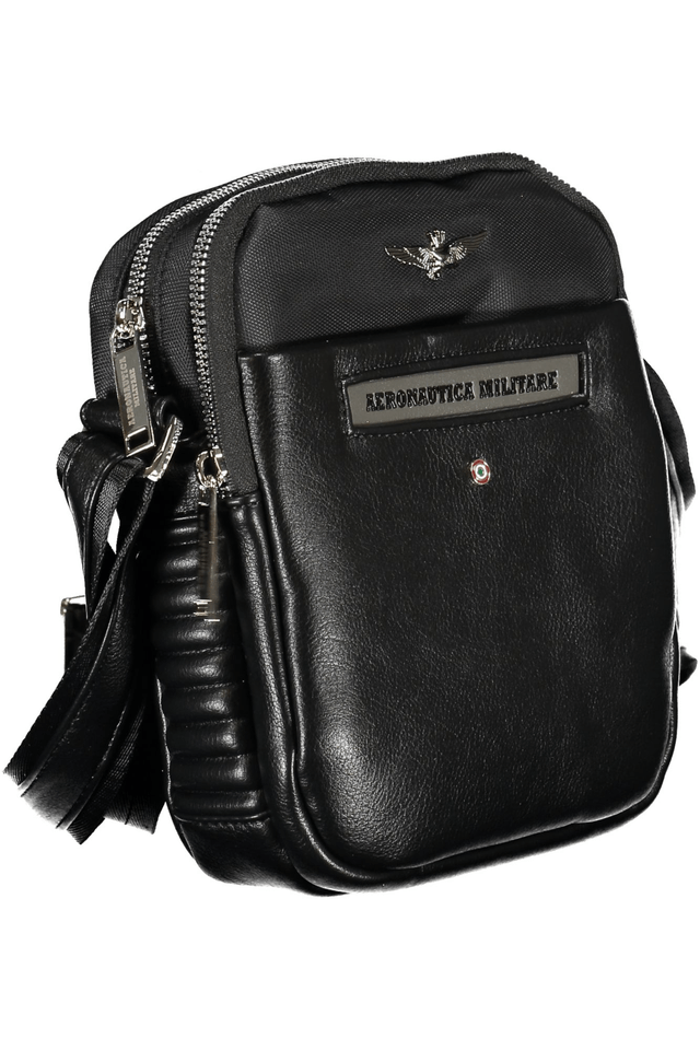 6736AERONAUTICA MILITARE TRACOLLA UOMO NERO