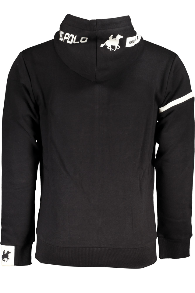 6091U.S. GRAND POLO FELPA CON ZIP UOMO NERO