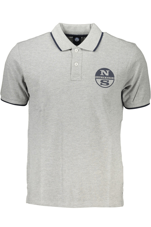7175NORTH SAILS POLO MANICHE CORTE UOMO GRIGIO
