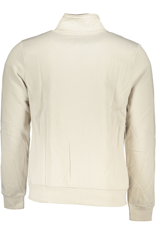 6152GIAN MARCO VENTURI FELPA CON ZIP UOMO BIANCO
