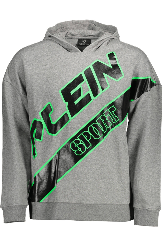 1478PLEIN SPORT FELPA SENZA ZIP UOMO GRIGIO