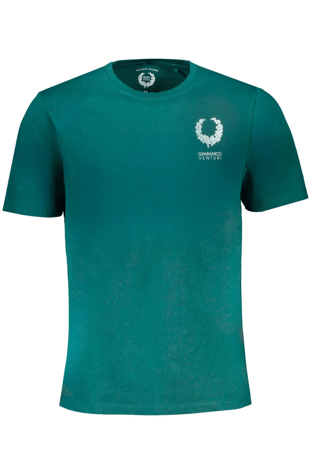 9622GIAN MARCO VENTURI T-SHIRT MANICHE CORTE UOMO VERDE