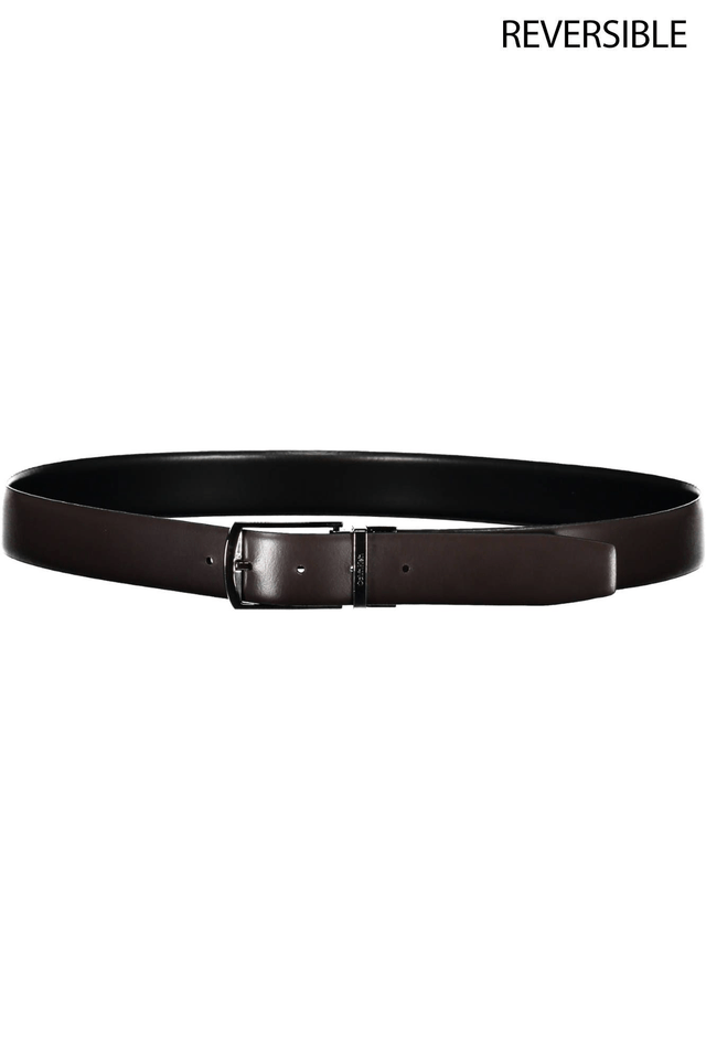 3214CALVIN KLEIN CINTURA IN PELLE UOMO NERO