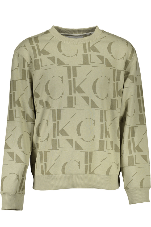 1777CALVIN KLEIN FELPA SENZA ZIP UOMO VERDE
