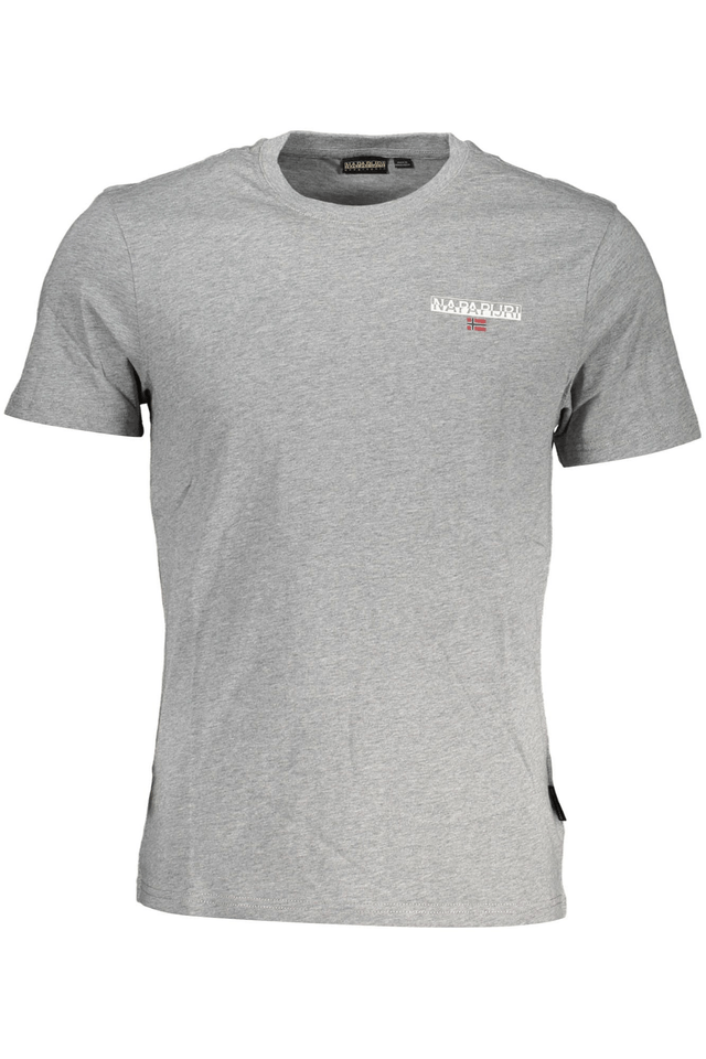 3445NAPAPIJRI T-SHIRT MANICHE CORTE UOMO GRIGIO